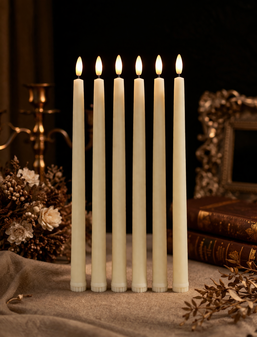 Cream Plain Flameless LED Candles