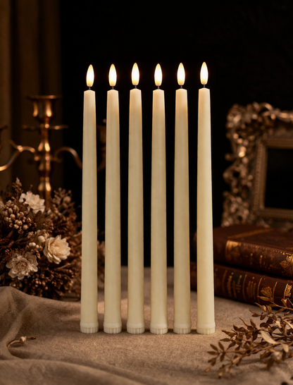 Cream Plain Flameless LED Candles