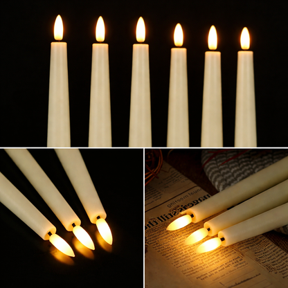 Cream Plain Flameless LED Candles