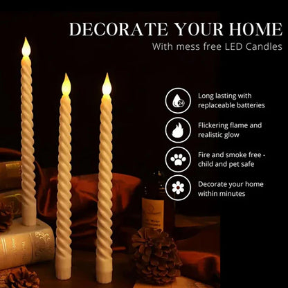 Spiral Flameless LED Candles