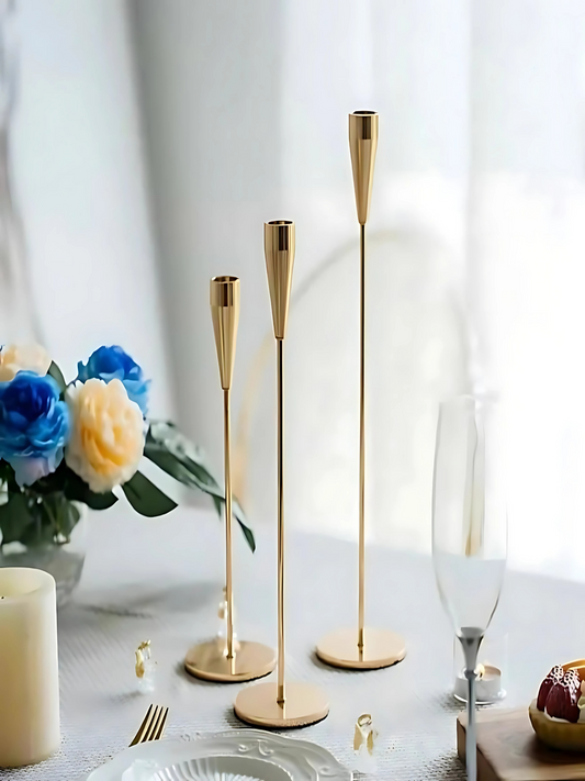 European Premium Vine Candlestand -Set Of 3