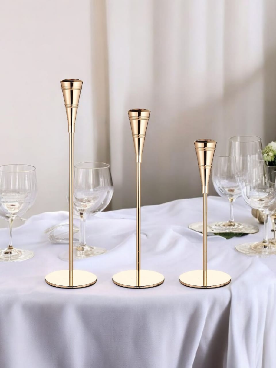 European Premium Vine Candlestand -Set Of 3