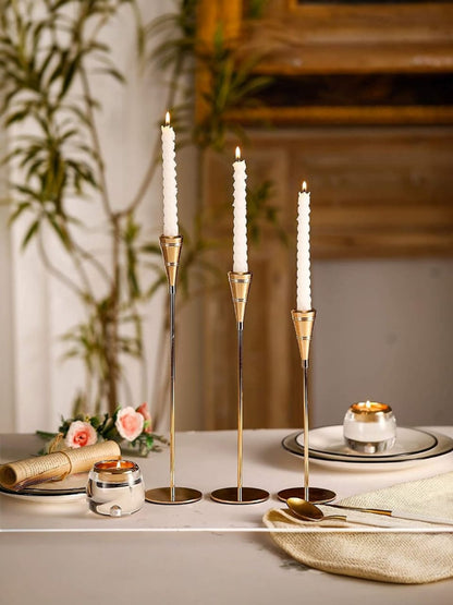 European Premium Vine Candlestand -Set Of 3